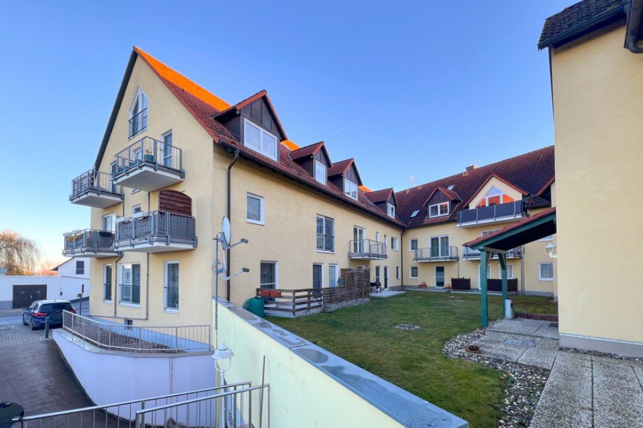 Begr�nter Innenhof Etagenwohnung Herbsleben