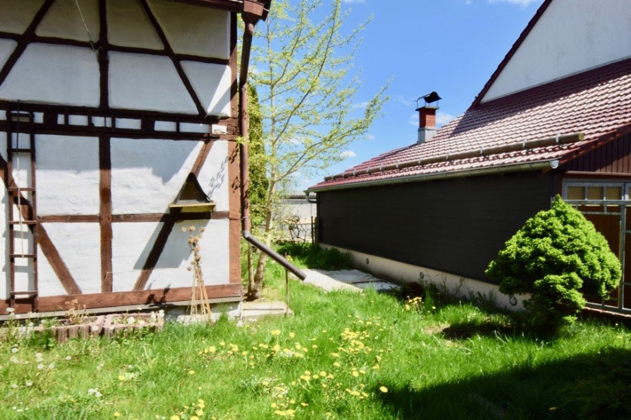 Gem�tlicher Garten Doppelhaush�lfte Gr�fenhain/ Ohrdruf