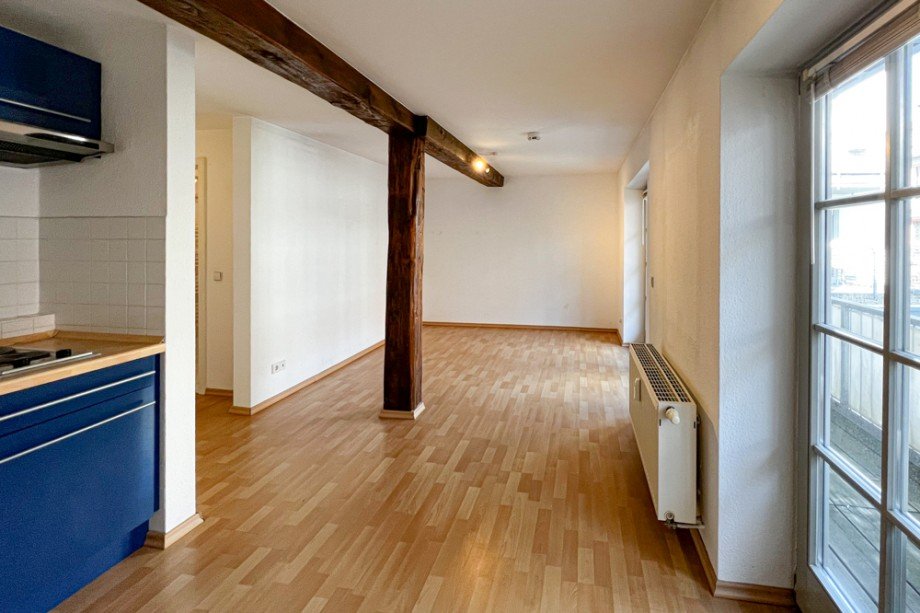 Gro�es Wohn- und Schlafzimmer Etagenwohnung Erfurt / Altstadt