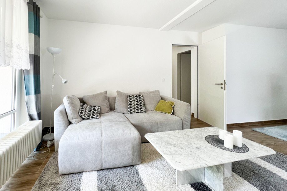 Wohnzimmer Erdgeschosswohnung Weimar / Legefeld