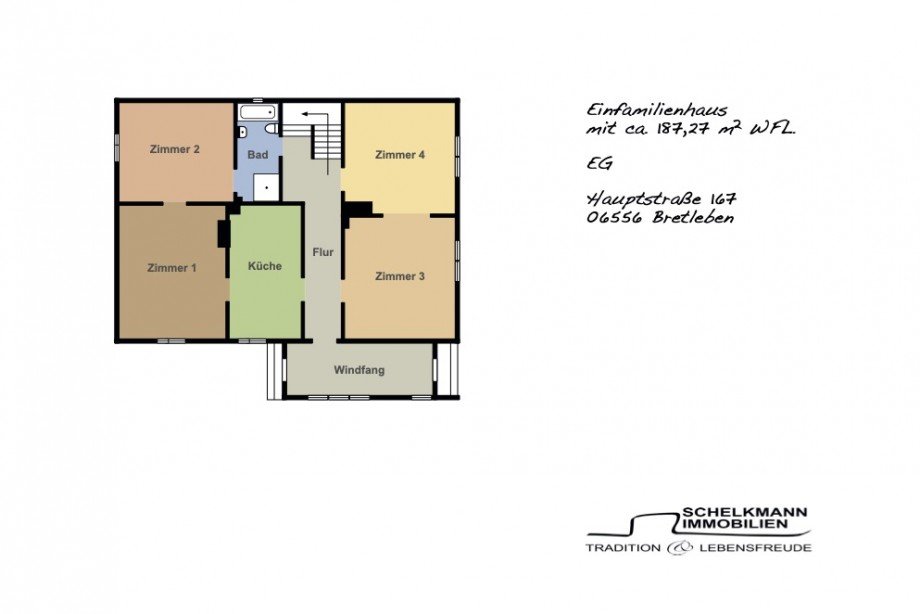 Vermarktungsgrundriss_EFH_EG Mehrfamilienhaus Bretleben