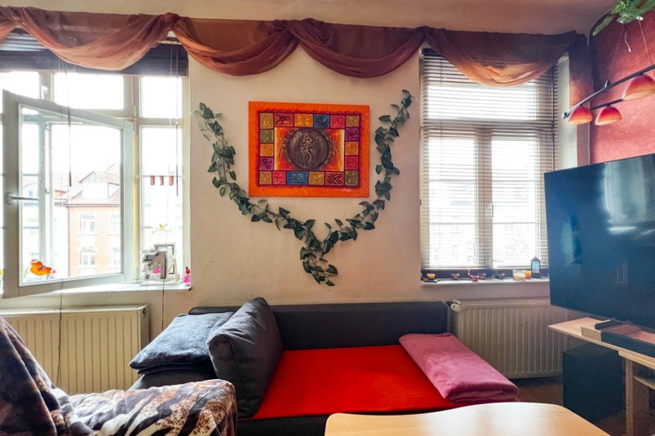 Wohnzimmerfenster Etagenwohnung Erfurt/ Johannesvorstadt