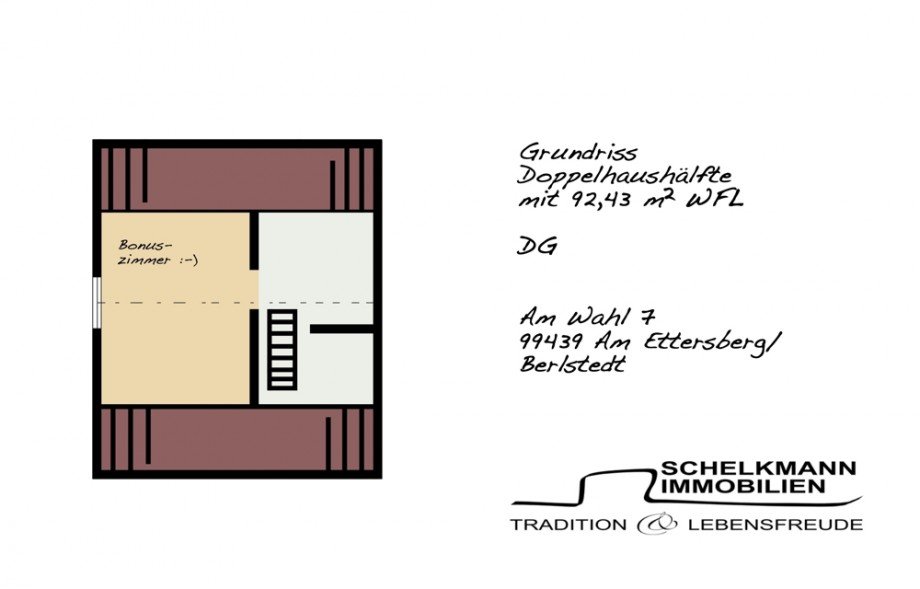 Grundriss Dachgeschoss Doppelhaush�lfte Am Ettersberg