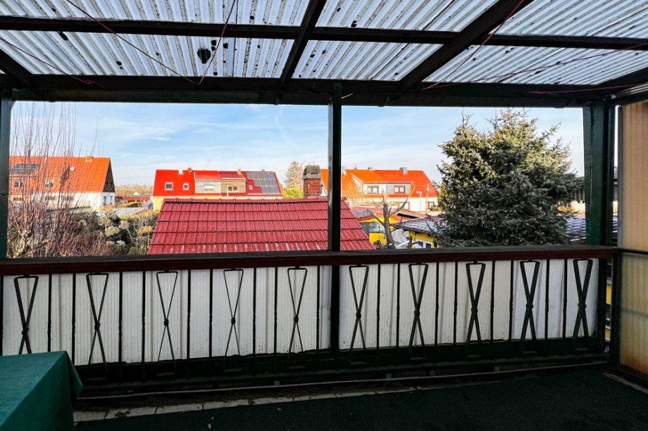 Blick vom Balkon Doppelhaush�lfte Unstrut- Hainich /Gro�engottern