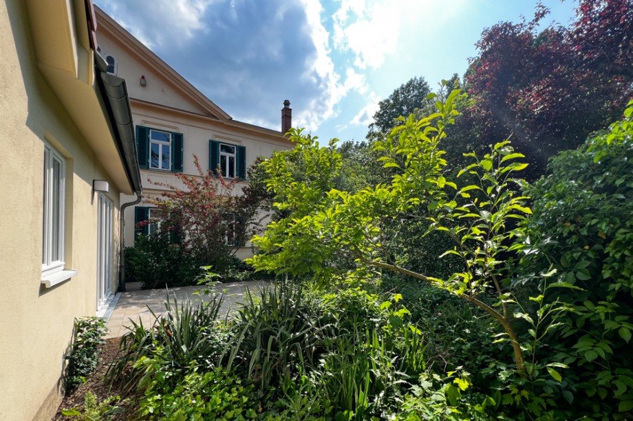 Garten mit Terrasse Einfamilienhaus Arnstadt