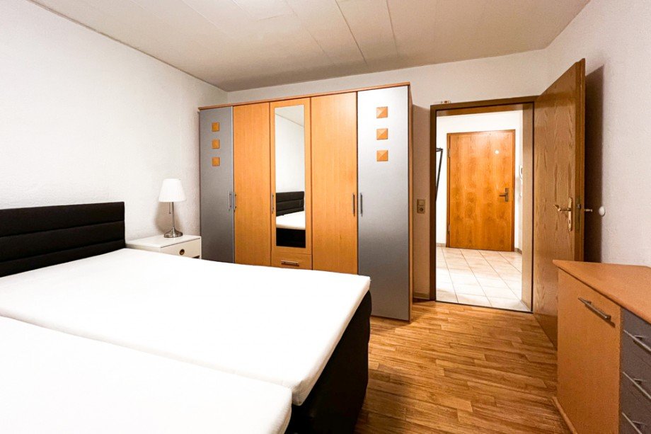 Blick vom Schlafzimmer in den Flur Erdgeschosswohnung Nesse- Apfelst�dt / Kornhochheim