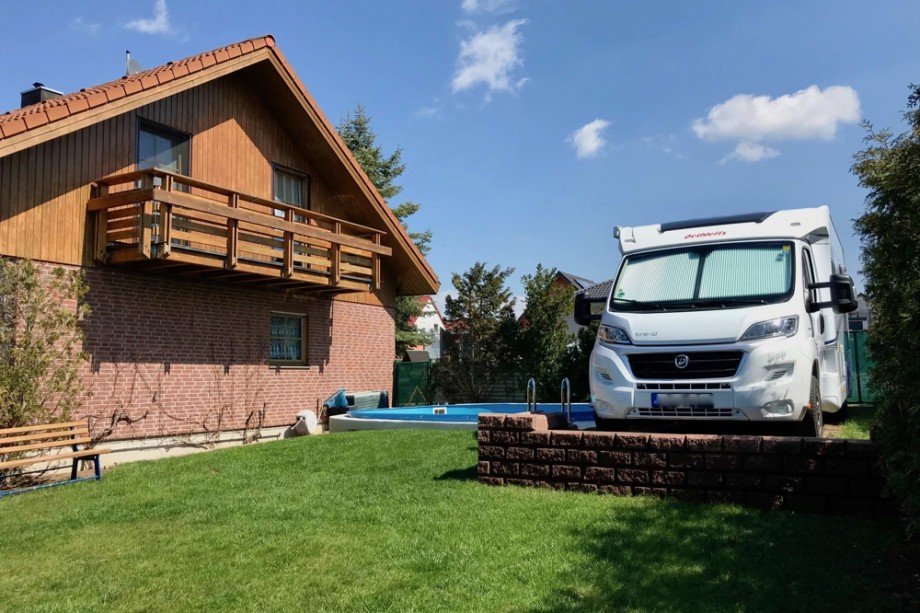 Pool und Wohnmobilstellplatz am Haus Einfamilienhaus Arnstadt/ Marlishausen
