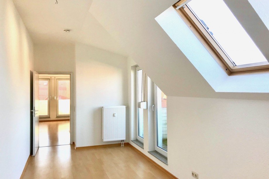 Blick ins Wohnzimmer Etagenwohnung Erfurt