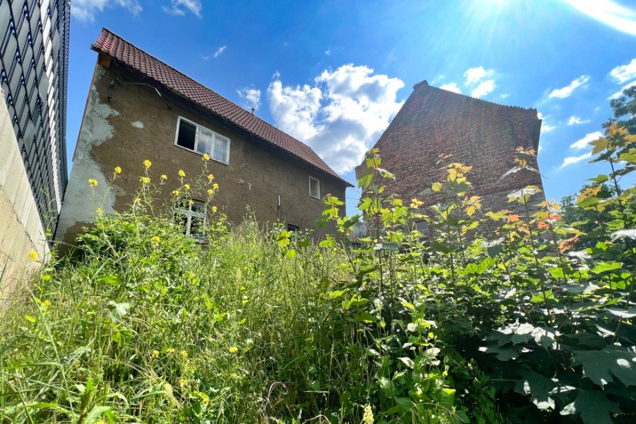 Blick von der Ilm Bauernhaus Gro�heringen