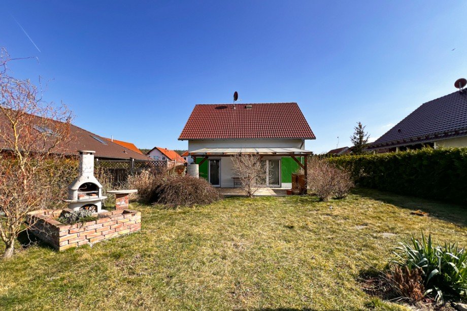 Garten mit Grill Einfamilienhaus Ohrdruf