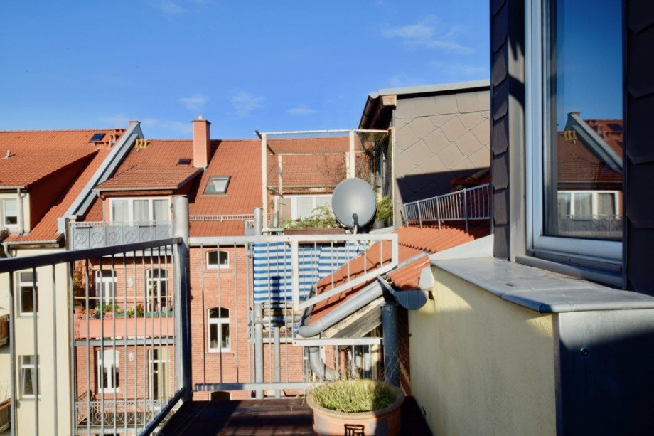 Gro�er Balkon Maisonettewohnung Erfurt / Johannesplatz