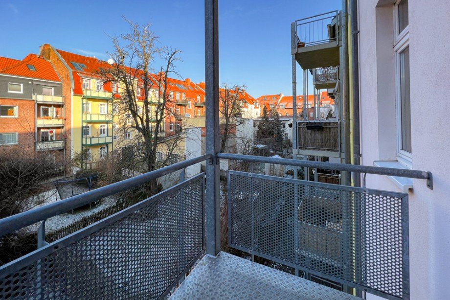 Balkon im Gr�nen Etagenwohnung Erfurt