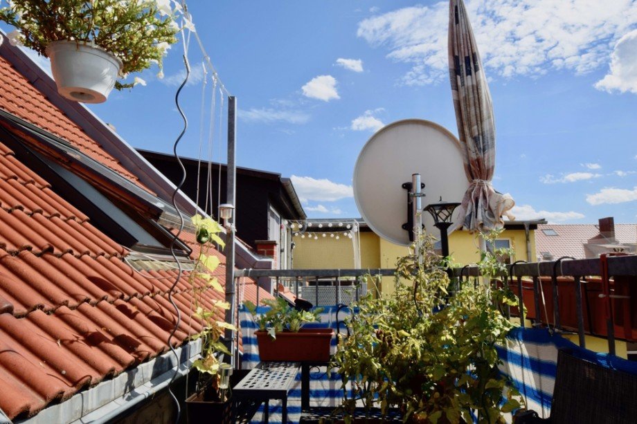 Balkon Dachgeschosswohnung Erfurt