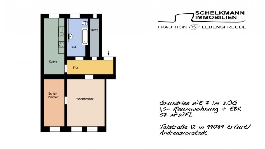 Grundrisse WE7 Talstra�e 12, Erfurt Etagenwohnung Erfurt
