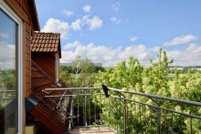 Balkon mit Weitblick Entz�ckende Maisonettewohnung mit Balkon und TG- Stellplatz
