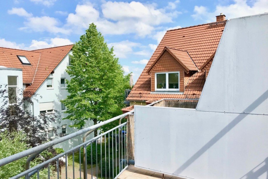 Balkon mit Sichtschutz Dachgeschosswohnung Erfurt