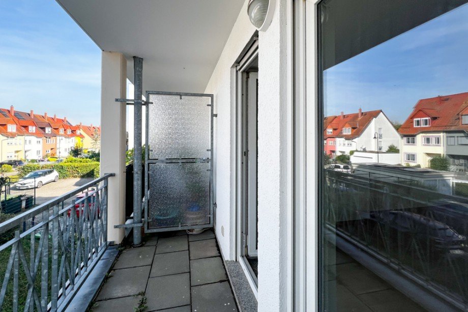 Loggia am Wohnzimmer Etagenwohnung Erfurt
