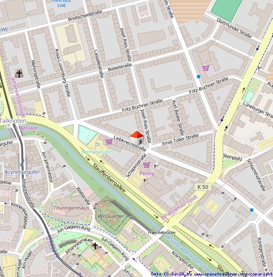 Erfurt Liebknechtstra�e 43 Dachgeschosswohnung Erfurt