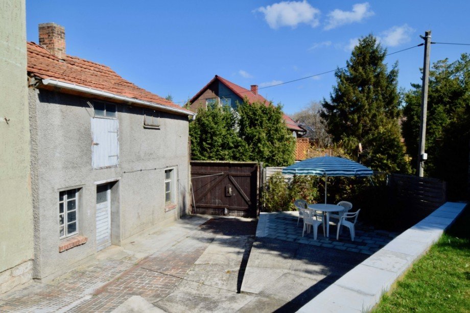 Scheune und Terrasse im Hof Einfamilienhaus Erfurt